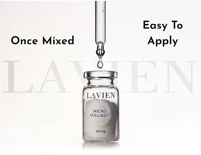 LAVIEN Collagen Professional Program - Skincare Set, Micro Collagen and Activating Booster - Ceramide, Elastin, and Hyaluronic Acid, Suitable for All Skin Types - 30 ml Booster Bottle, 4-200 mg