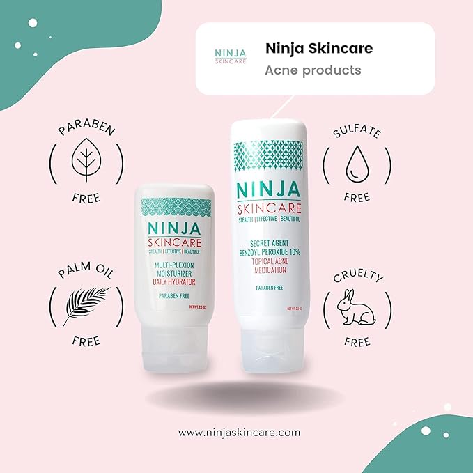 Sulfur Mask Acne Treatment for Clearing Acne – Non-Irritating & Paraben Free, Absorbing Excess Oil & Unclogging Pores - 2 OZ