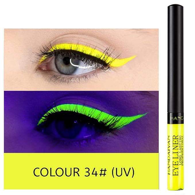 BestLand 12 Colors Matte Liquid Eyeliner Set Colorful UV Neon Eyeliner Pencil Pigmented Waterproof Smudgeproof Long Lasting Eye Liner Xmas Christmas Festival Makeup Gift Kit for Women (Set C)
