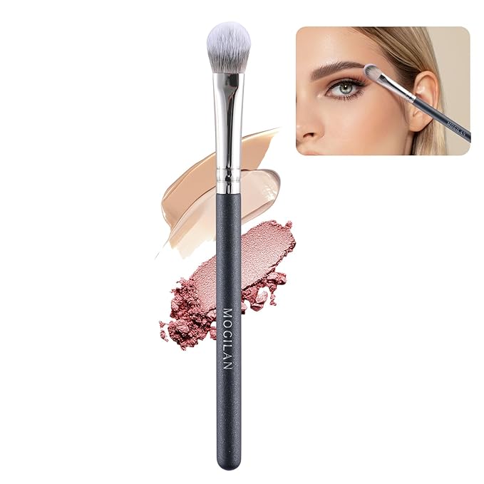 Concealer Brush Under Eye Brightening Eye Blending Makeup Brush For Eye Cream and Concealer Covers Blemishes Imperfections Dark Circles Blending with Powder Liquid Cosmetics Face Brush 274