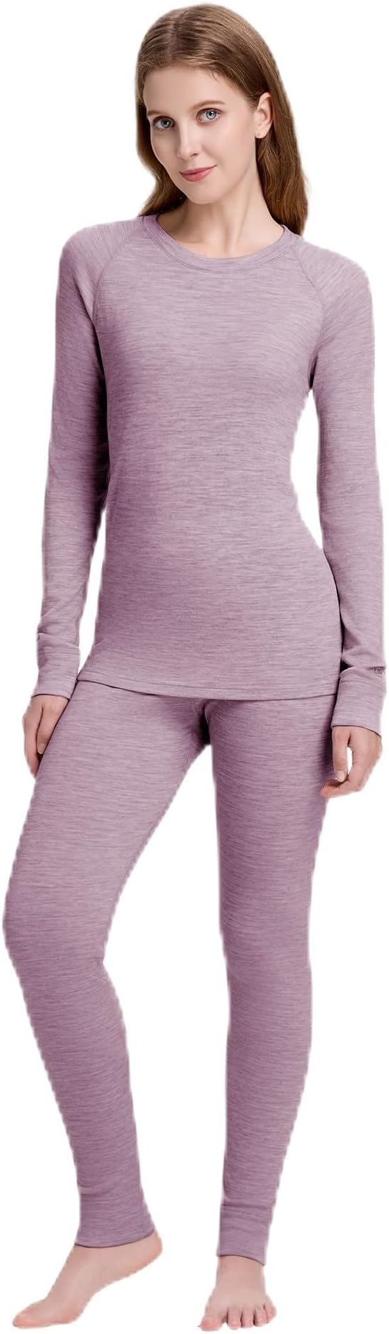 Women's 100% Merino Wool Base Layer Sets - Light and Midweight Thermal Underwear Gifts Pack with Wool Beanie