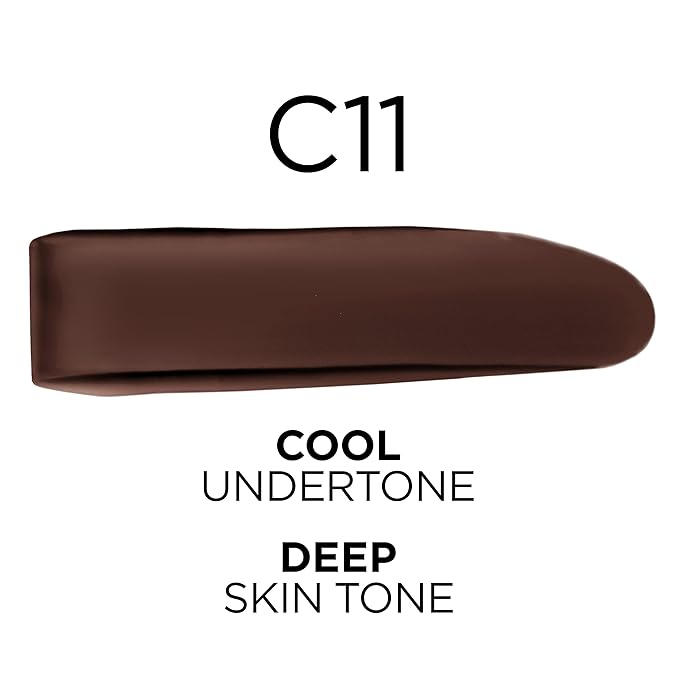 L'Oreal Paris True Match Super-Blendable Foundation, Medium Coverage Liquid Foundation Makeup, C11, Deep, 1 Fl Oz