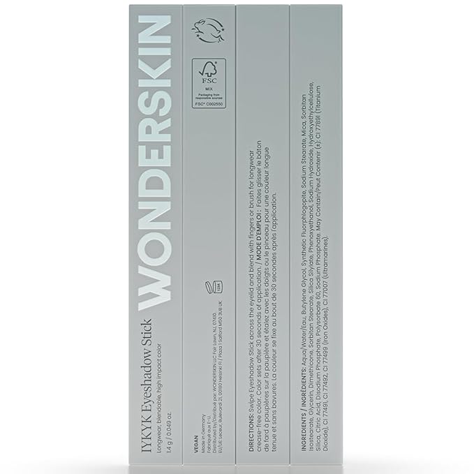 Wonderskin IYKYK Eyeshadow Stick - Longwear Eye Shadow Sticks, Budge-Proof & Waterproof Shimmer Eyeshadow Stick with Built-in Sharpener (Pink Quartz)