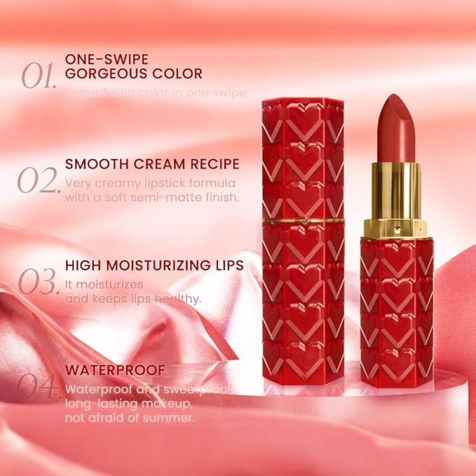 3 Pcs Matte Velvet Lipstick for Women Set,Nude Long Lasting Matte Lip Stick 24H Waterproof for Girls Natural Lip Makeup,Matte Non-Stick Lipstick Makeup for Women,labiales magicos 24 horas originales