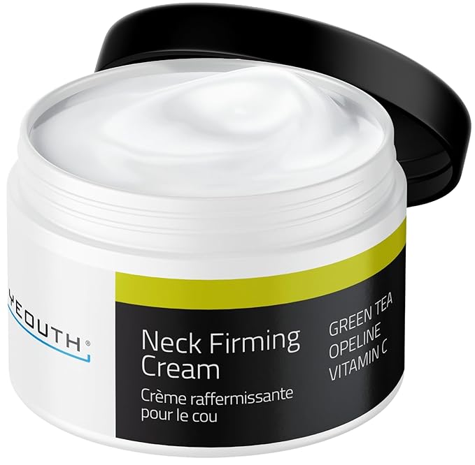 YEOUTH Neck Cream with Vitamin C, Neck Firming Cream for Women and Men, Firming Moisturizer Targets Double Chin, Décolletage, and Chest 2oz
