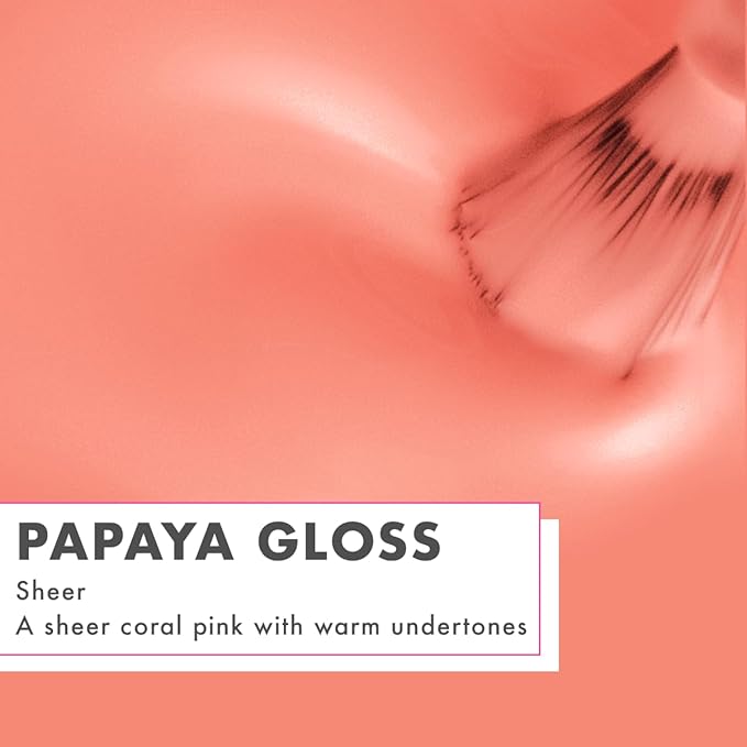 Olive & June Long Lasting Nail Polish | Plump, Gel-Like Finish No Lamp Needed, Lasts up to 10 days | Salon-Quality at Home | 15-Free, Vegan & Cruelty-Free Chip-Resistant | Papaya Gloss, Coral