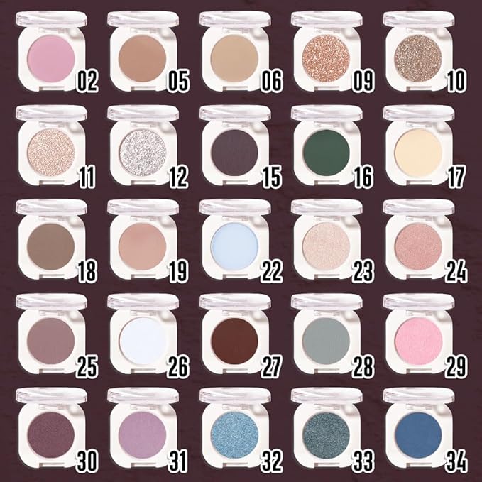 Single Matte Eye Shadow Palette Makeup, Plum Matte Eyeshadow for Women, Monochrome Eye Shadow Makeup, Pigmented Waterproof Sombras Para Ojos, Vegan, Talc, Paraben & Cruelty Free, 30