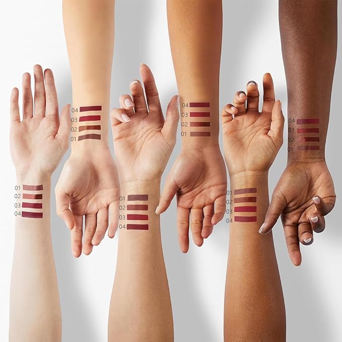 Brown Matte Cream Lipstick,Velvet Waterproof Long Lasting Smudge Proof for Women Lip Stick,Magic Lipstick 24 Hours Original Lip Liner Makeup,labiales mate 24 horas originales,Vegan,1 Count