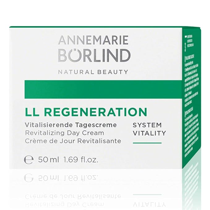ANNEMARIE BÖRLIND - LL REGENERATION Revitalizing Day Cream - Natural Vitamin C E and Retinoid Anti Aging Face Cream for Visibly Firmer and Wrinkle Free Skin - Step 3 of 5 - 1.69 Fl Oz.