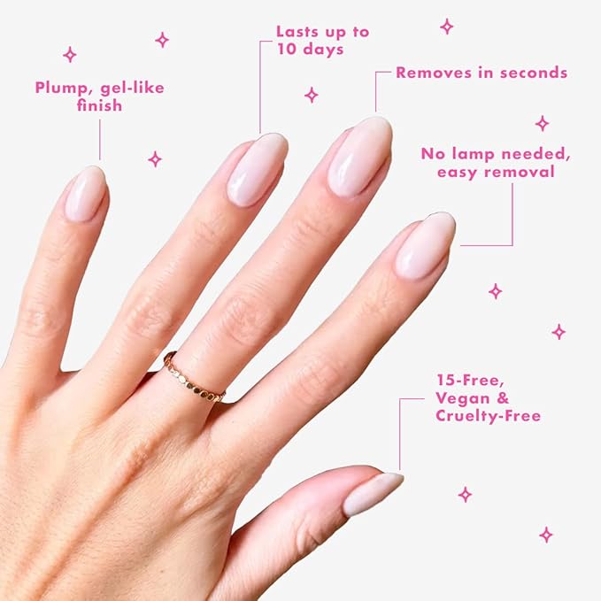 Olive & June Best Sellers Nail Polish Set | Includes 3 Long Lasting Shades (Cockatoo, Pink Sands, Hibiscus) + Super Glossy Top Coat | Vegan, Cruelty-Free | Salon-Quality Results at Home
