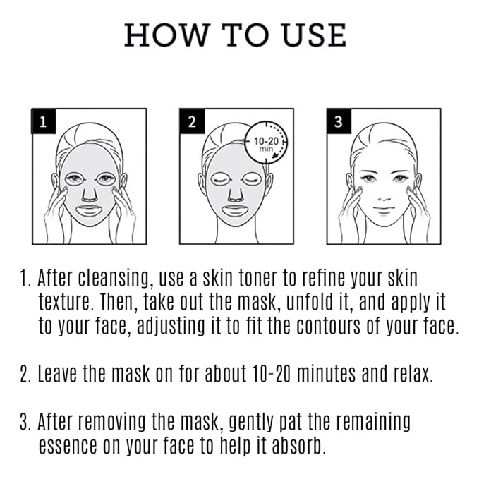 Amino Firming & Lifting Facial Sheet Mask | Amino Acid Complex, Vitamin A, Collagen | Reduces Fine Lines, Improves Elasticity, for All Skin Types (5 Sheets)