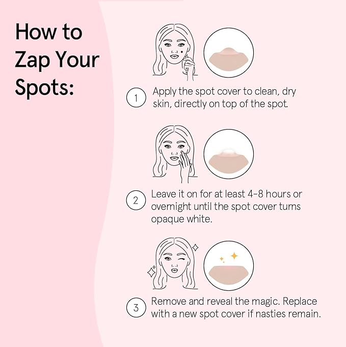 grace & stella Award Winning Pore Strip Pimple Patches for Face - Hydrocolloid Acne Patches for Shrinking Zits, Whiteheads - Spot Stickers - Dermatologist-Tested, Vegan (Invisible, 72 Count)