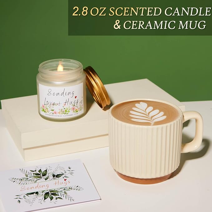 Gift Baskets for Women, Get Well Soon Gift, Birthday Gifts, Self Care Package, After Surgery Thinking of You Inspirational Basket, Sympathy Gifts for Her Mom Wife Sister Friend Girlfriend Coworker