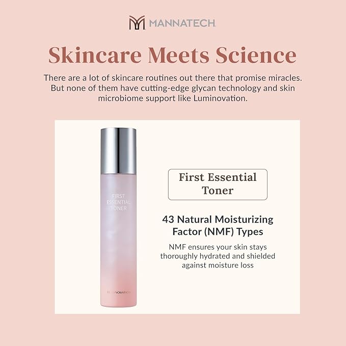 Luminovation First Essential Toner with 43 Natural Moisturizing Factor (NMF) Types