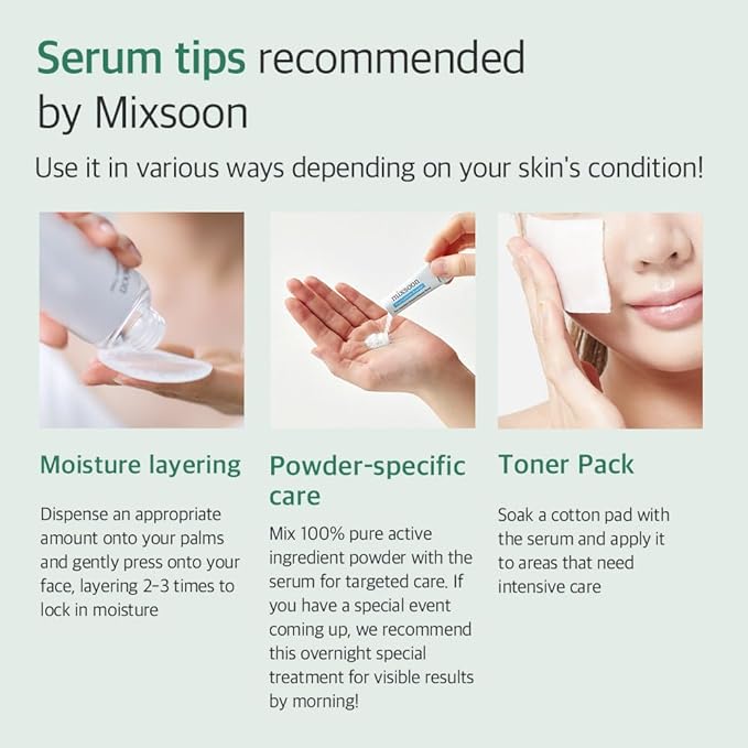 mixsoon Glacier Water Hyaluronic Acid Serum - Non-greasy Hydration Booster, Firming Facial Serum For Radiant, Dewy Skin - Korean Serum for Glass Skin (1.01 fl.oz / 30ml)