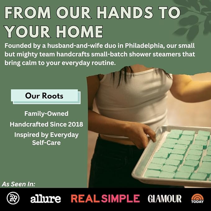 Cold Kicker Shower Steamers Aromatherapy for Sinus Relief - Adult Stocking Stuffer Christmas Gift - USA Made - Peppermint & Eucalyptus Shower Bomb Tablets - Soothing Natural Essential Oils (10 Pack)