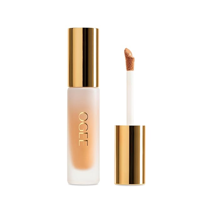 Ogee Complexion Perfecting Under Eye Concealer - Certified Organic Full Coverage Concealer - Buildable Coverage - WILLOW 3.00C - Light Medium (Peach Undertones)