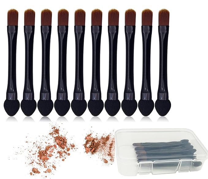 Eyeshadow Brushes Makeup Brushes 10pcs Eyeshadow Sponge Dual Sides Eyeshadow Applicator Travel Eyeshadow Brush Concealer Brush