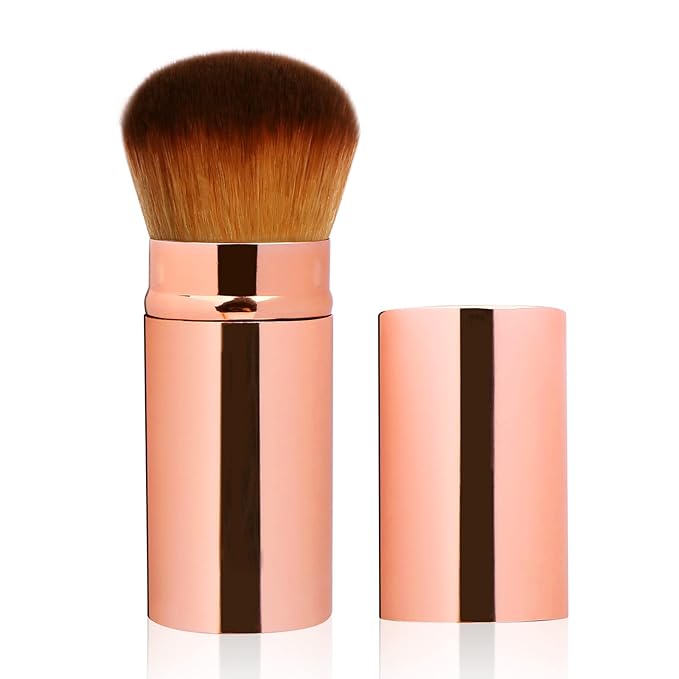 UNIMEIX Makeup Brush Sunscreen Applicator Retractable Kabuki Blush Brush Foundation Brush for Liquid Makeup, Bronzer, Cream or Powder