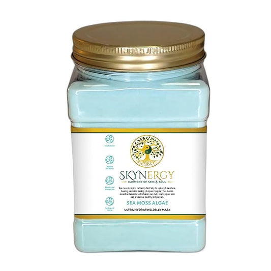 Sea Moss Algae Jelly Face Mask | HydroGlo Jelly Mask for Skin Hydration | Radiance and Reduced Pigmentation | Vajafacial Jelly Mask | 12 Applications (30 Fl Oz)
