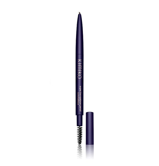 KIMIKO Fine Eyebrow Pencil Automatique - Coffee (Twist Up Pencil, Long Wear Formula, Comes with Covered Brush for Natural Looking Brows)