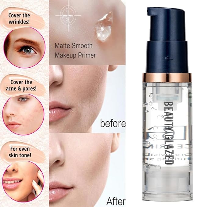 5PCS TLM Colour Changing Foundation Makeup Set Matte Liquid Full Coverage Oil Control Breathable Invisible Cover Concealer Foundation with Face Primer, Foundation Brush, Makeup Sponge