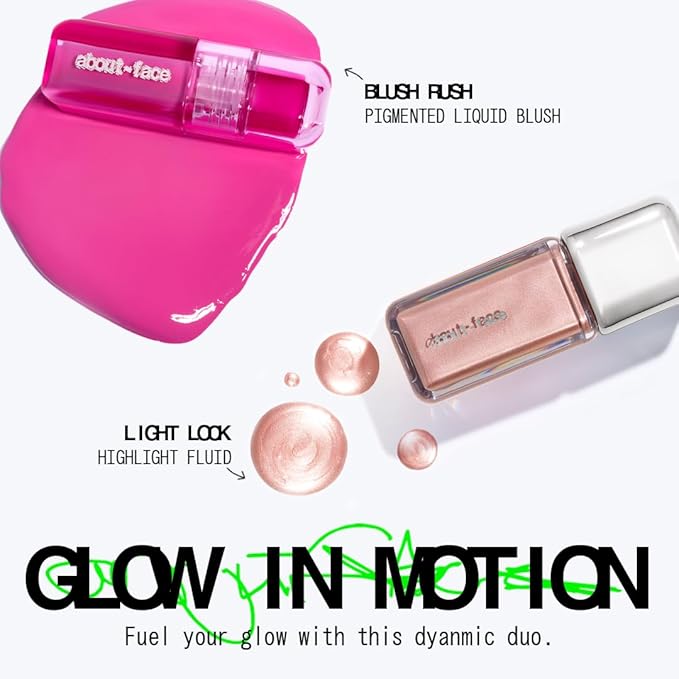 about-face Blush Rush Liquid Blush – Hydrating, Buildable Formula with Jojoba Oil, Hyaluronic Acid, and Squalane – Long-Lasting Dewy Finish – Vegan & Cruelty-Free (Starting Line – Peachy Pink)