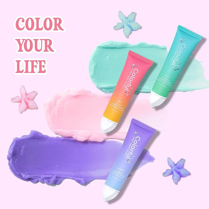 Floral & Star Shaped Hand Lotion Set, 3 Pcs Gift Pack, 60ml Each, Lavender, Rose and Ocean Scent. Best for Women,Girls,Mothers Day Gifts,Teacher Appreciation Gifts.