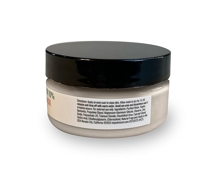 Sulfur Mask Acne Treatment for Clearing Acne – Non-Irritating & Paraben Free, Absorbing Excess Oil & Unclogging Pores - 2 OZ