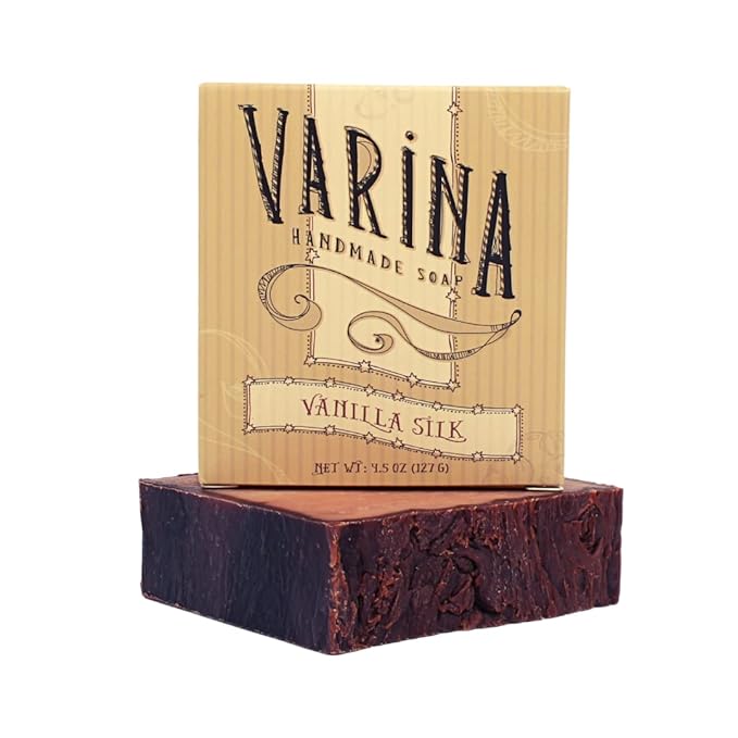 Natural Vanilla Silk Bar Soap - Gentle Cleansing for Sensitive Skin, Sweet and Vanilla - 3 Pack