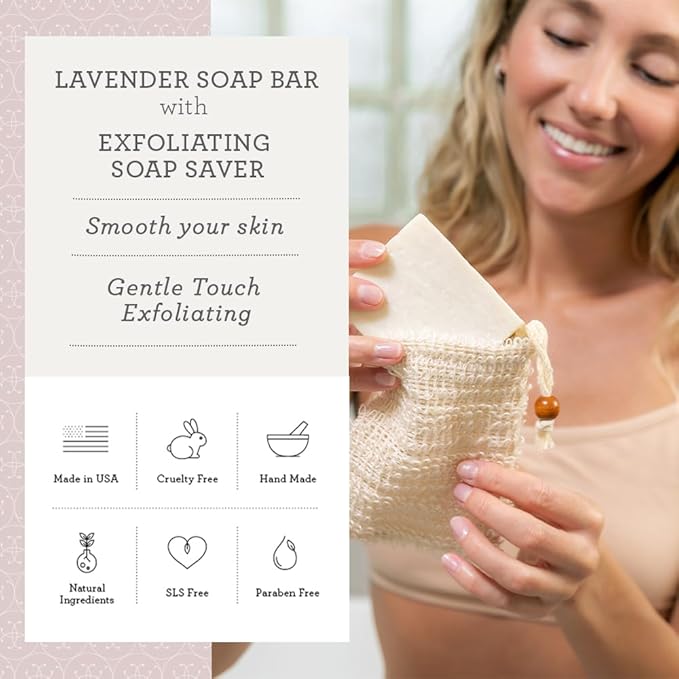 Lizush Luxury Spa Gifts for Women - 6 Piece Lavender Gifts for Her, Gift Baskets for Women, Body Care Set for Mom, Birthday Box, Self Care Spa Kit For Wife - Handmade in the USA