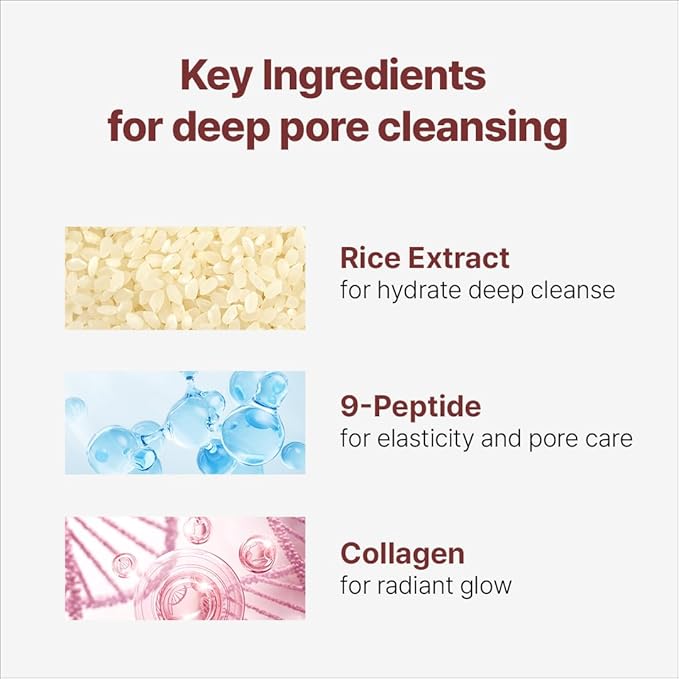 NACIFIC Rice Pepta Collagen Skincare Set – Cleansing Balm, Gel Mask & Peel-Off Wrapping Mask | Korean Glass Skin Routine Kit for Hydration, Pore Care, Brightening & Sensitive Skin