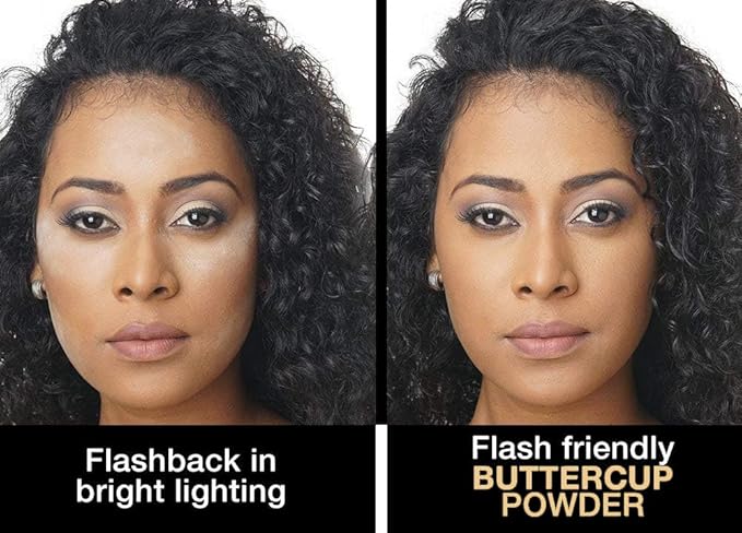 Sacha BUTTERCUP Mini Setting Powder. No Ashy Flashback. Blurs Fine Lines and Pores. Loose, Translucent Face Powder to Set Makeup Foundation or Concealer. For Medium to Dark Skin Tones, 0.35 oz.