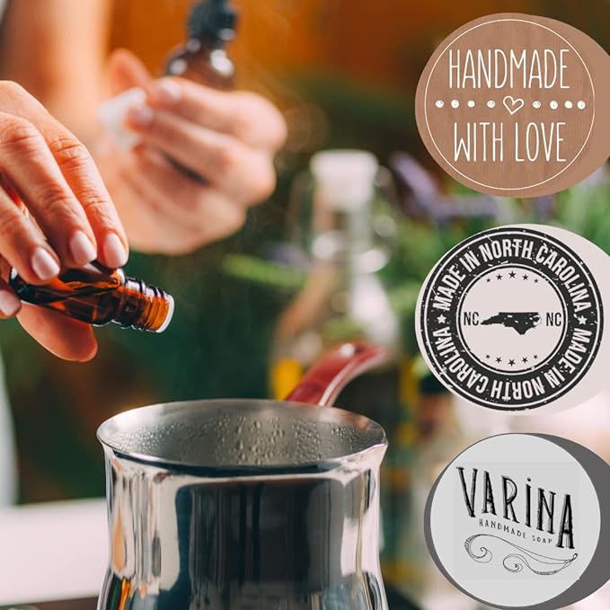 Organic Peppermint Bar Soap - Gentle Cleansing for Sensitive Skin, Herbal and Mint - 3 Pack