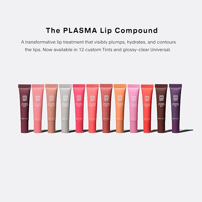 U Beauty The PLASMA Lip Compound - Anti-Wrinkle & Anti-Aging Treatment - Clear Plumping Lip Gloss with Hyaluronic Acid for Deep Hydration - Salicylic Acid, Vitamin E, & Peptides Contour Lips, 15 mL