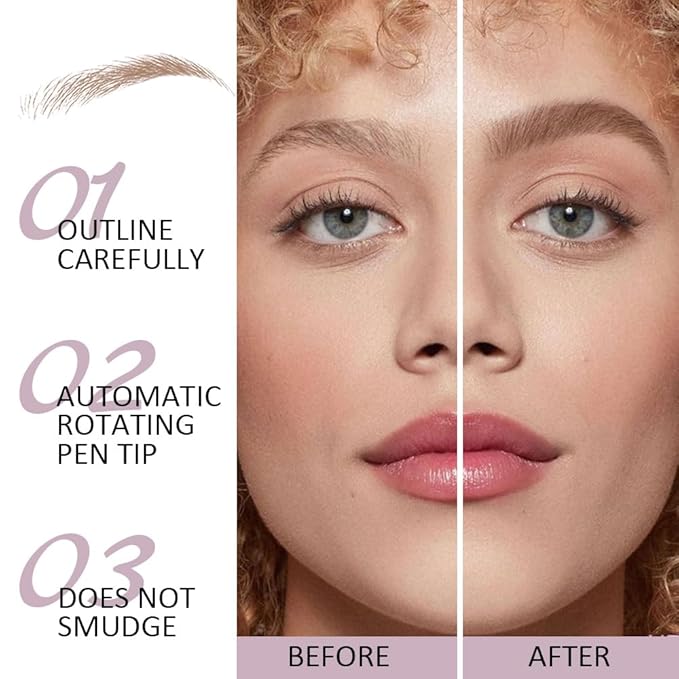 3 Pcs Light Brown Eyebrow Pencils for Women,with Spoolie Brush,Eyebrow Pencil Soft Textured,Waterproof Sweat-proof for Fills in Sparse Areas and Gaps Create a Natural Eye Brow,Vegan & Cruelty-Free