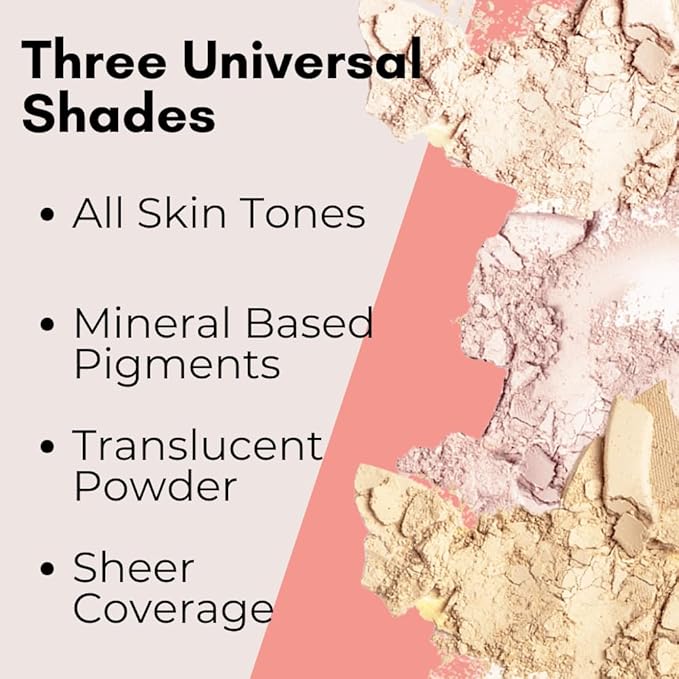 BaeBlu Organic Setting Powder | Non-Toxic, Vegan, Cruelty-Free, Talc-Free, Lightweight + Long Lasting for All Skin Types, Invisible Medium