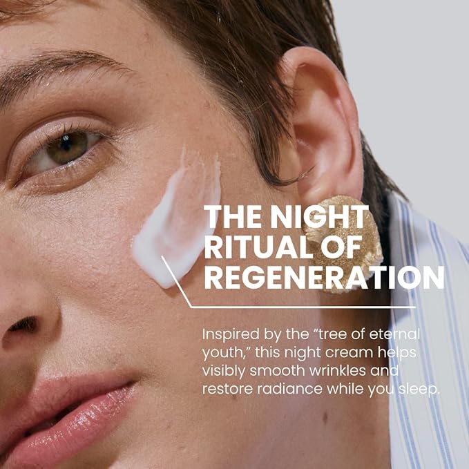 Night Cream for Face – PM Moisturizer with Ginkgo Biloba – Nourishing Nighttime Formula for Smooth, Hydrated Skin – 1.7 Fl Oz