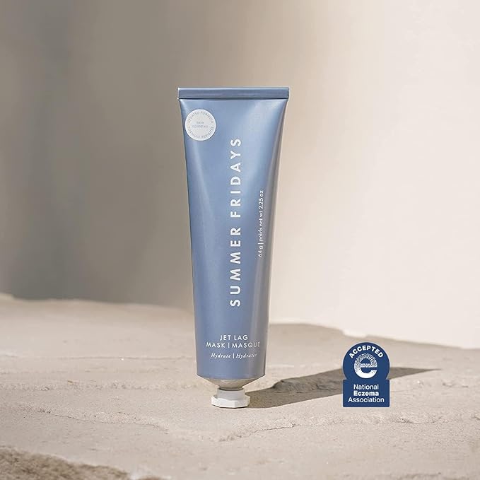 Summer Fridays Jet Lag Mask - Hydrating Face Moisturizer + Mask - Enriched with Hyaluronic Acid, Niacinamide, Glycerin + Antioxidants Helps Nourish Skin for a Renewed + Radiant Complexion (2.25 Oz)