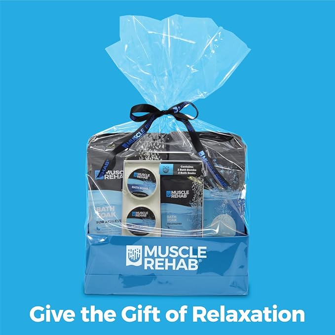 Epsom Salt Bath Bombs with Arnica (4 Pack) | Magnesium Recovery Soak for Sore Muscles, Post-Workout Relief & Relaxation | Eucalyptus, Turmeric & Clary Sage Essential Oils