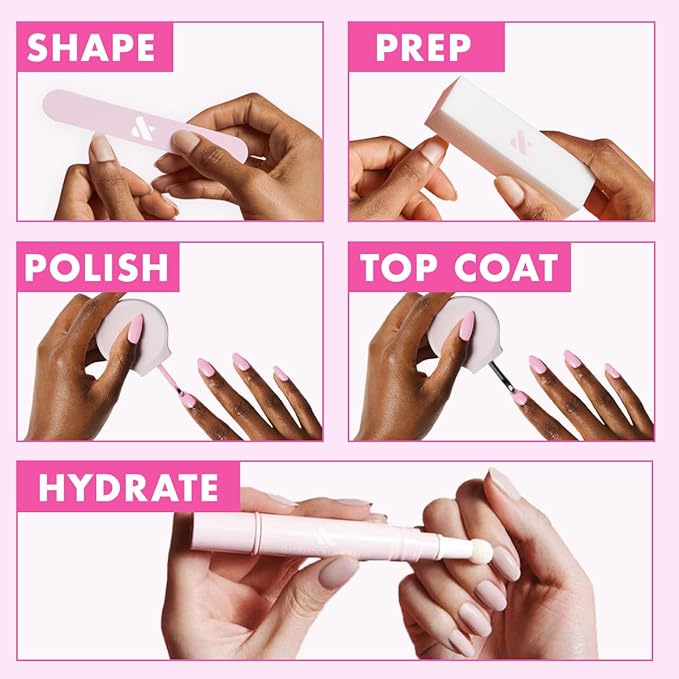 Olive & June Long Lasting Nail Polish | Gel-Like Finish No Lamp Needed | Lasts up to 10 days | Salon-Quality at Home | 15-Free Vegan Cruelty-Free Chip-Resistant Shine |Same Day Next Year Shimmery Blue