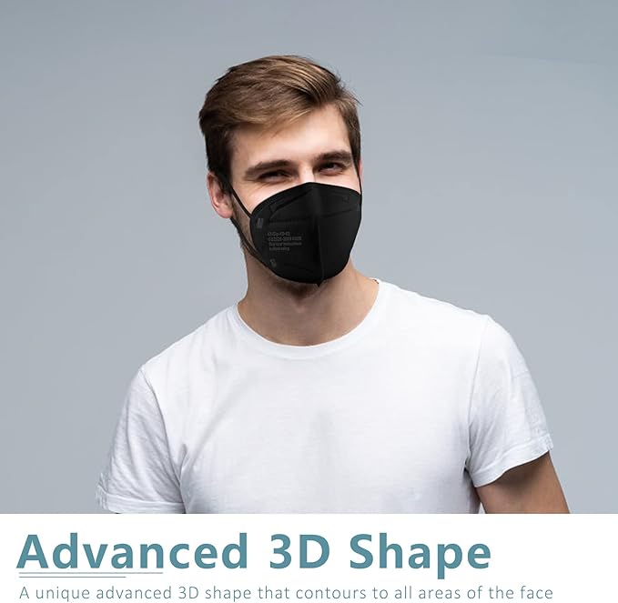 ChiSip Disposable Face Masks, 5 Layer Breathable Masks for Adult, Men, Women