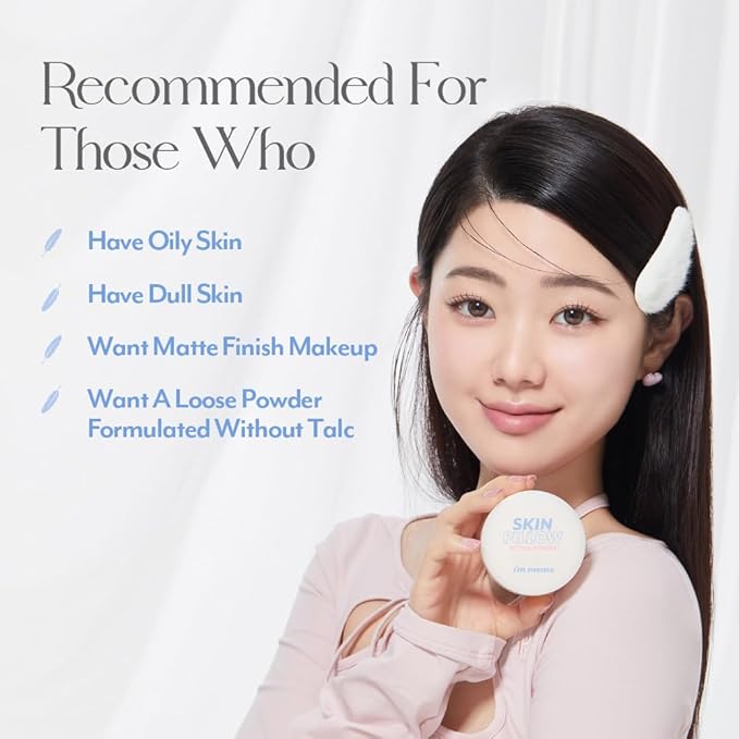 I'M MEME Setting Powder - Skin Pillow | Matte Finish, Skin-Smoothing Effects, Oil-controlling Setting Powder, K-beauty, Translucent, Oily Skin, Blurring, Sebum Absorbing