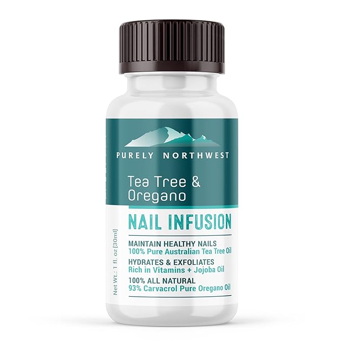Toenail Fungus Extra Strength Solution-Thick Discolored Nail Repair, Ingrown Nails, Dry Cracked Nails & Cuticles-All Natural with Tea Tree & Oregano Oil: by Purely Northwest USA 1oz
