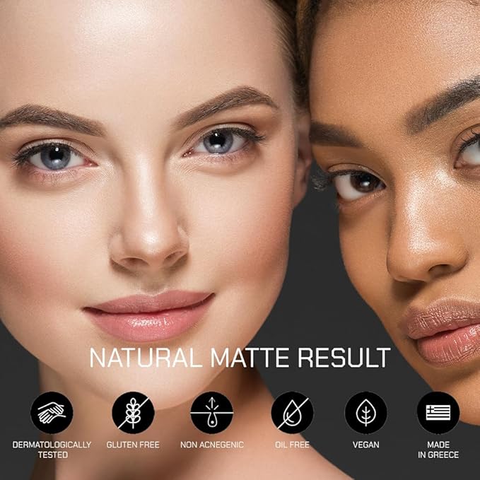 Radiant Professional Natural Fix All Day Matte Cream Foundation - Long Wear High Coverage Face Makeup Foundation With SPF 15 - Oil Free Matte Finish - For All Skin Types-1.01 oz. (02 - Caramel)