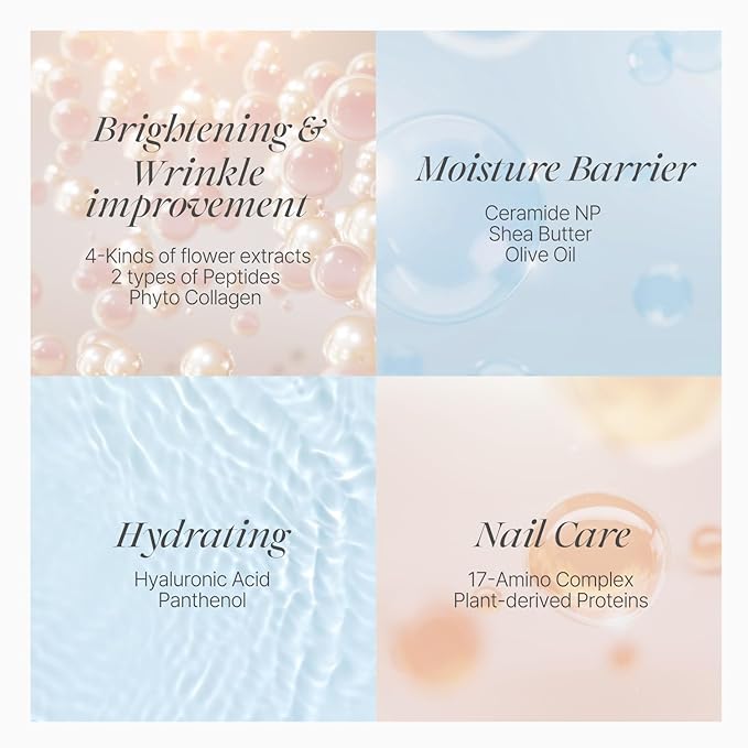 PETITFEE Rose Petal Satin Hand Mask (5pairs) - Intensive Nourishing, Moisturizing Gloves, Rose Scented Hand Repair Masks with Peptide, Collagen, Shea Butter for Silky Smooth Hand Treatment