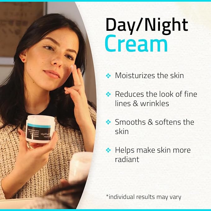 YEOUTH Day Night Face Moisturizer with Hyaluronic Acid, Snail Mucin Cream and Copper Tripeptide, Hydrating Fragrance Free Moisturizer, Face Cream for Women and Men 4oz