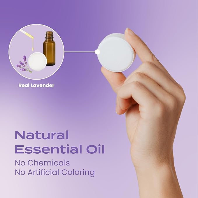 Body Restore Shower Steamers Aromatherapy 15 Pack - Birthday Gifts for Women, Men, Travel Essentials, Stress Relief, Relaxation, Self Care, Bath Bombs - Lavender