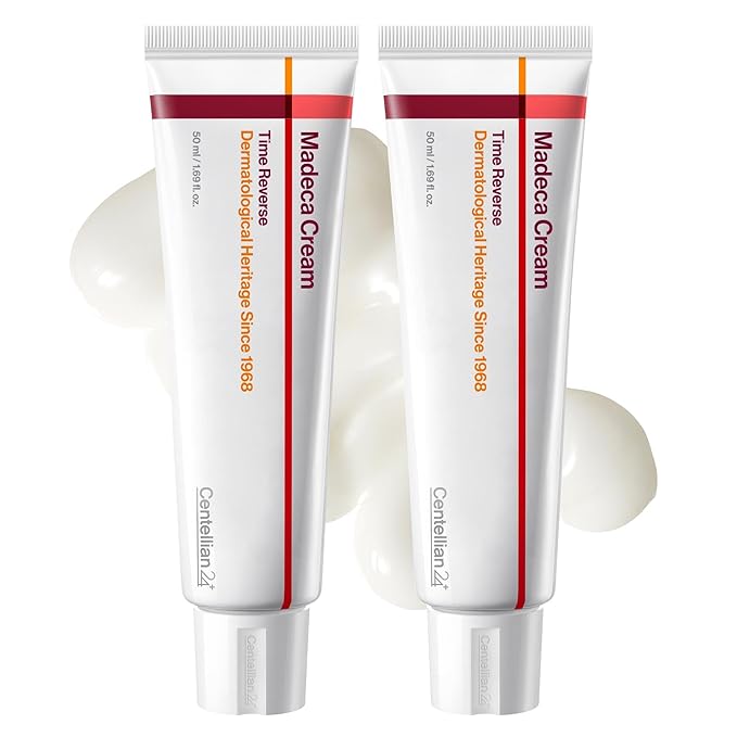 CENTELLIAN 24 Madeca Cream Time Reverse (Season7) (Time reverse (2ea), 1.69fl oz, Pack of 2) Advanced Fast-Absorbing & Nourishing Cream, Hydrates, Reduces Wrinkles, Korean Skin Care, Centella Asiatica