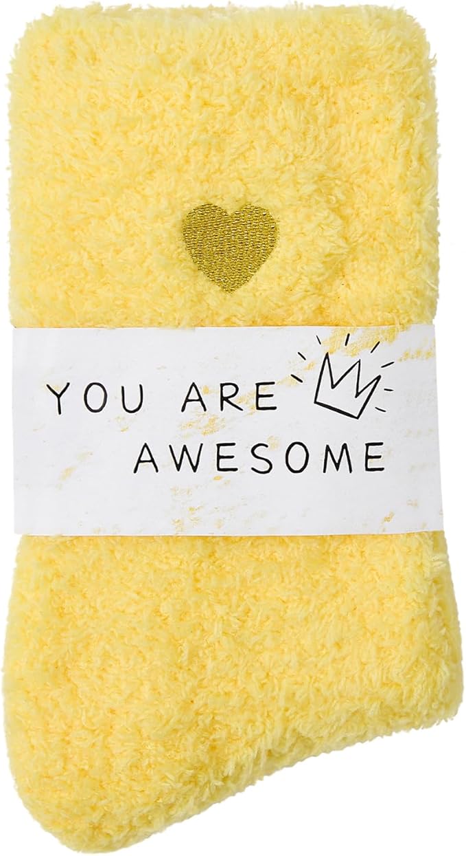American Trends Coral Fleece Cloud Socks Ultra-Soft Fuzzy Warm Sleep Socks Cozy Unisex Gifts for Birthday Self-Care